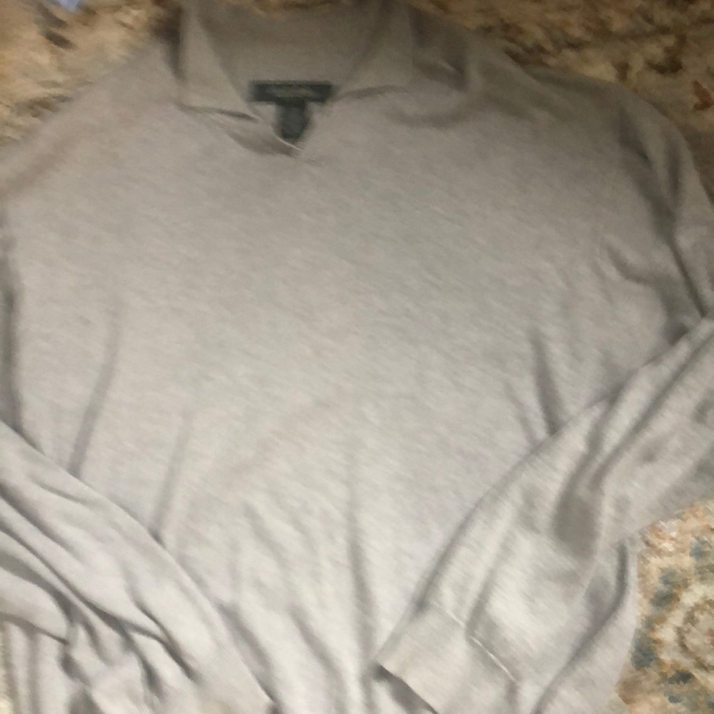 Brooks brothers grey golf sweater